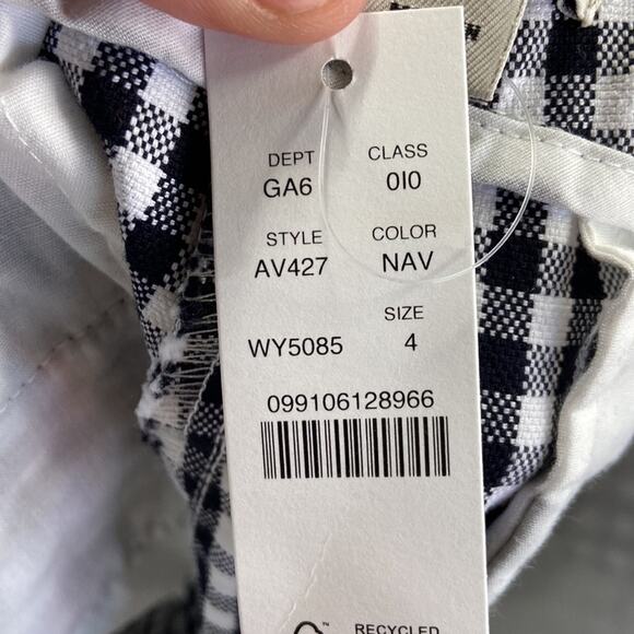 NWT J.Crew Gingham 7" stretch chino in yarn-dyed cotton shorts - Picture 4 of 4